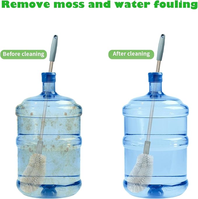 2-Pack Bucket Brush, Kettle Brush, Cleaning Extra Long Bottles, Gallon Jug - Image 5