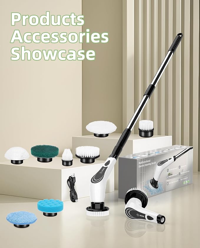 Electric Spin Scrubber, Cordless Power Scrubber - Image 7