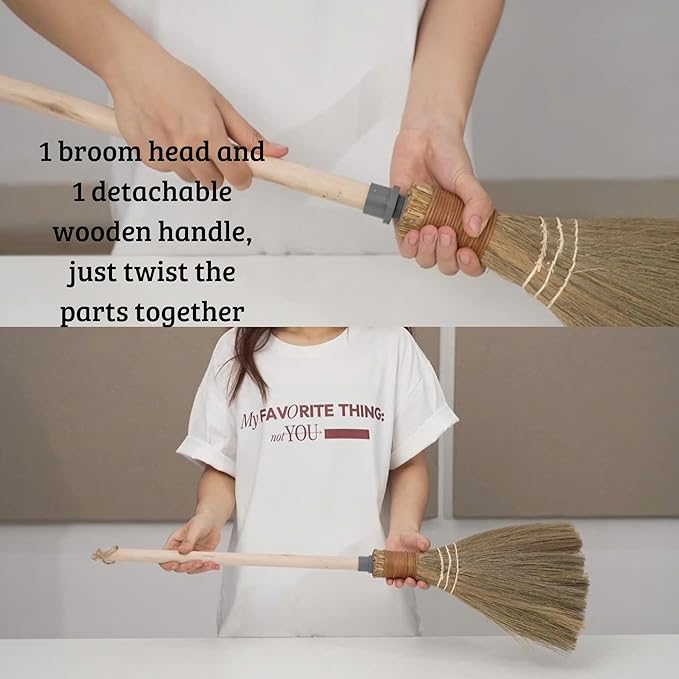 Natural Whisk Sweeping Hand Handle Broom - Image 5