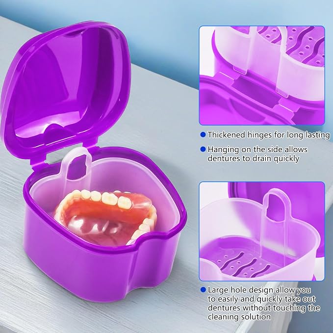 Denture Bath Case Denture Cleaning Cup - Image 5