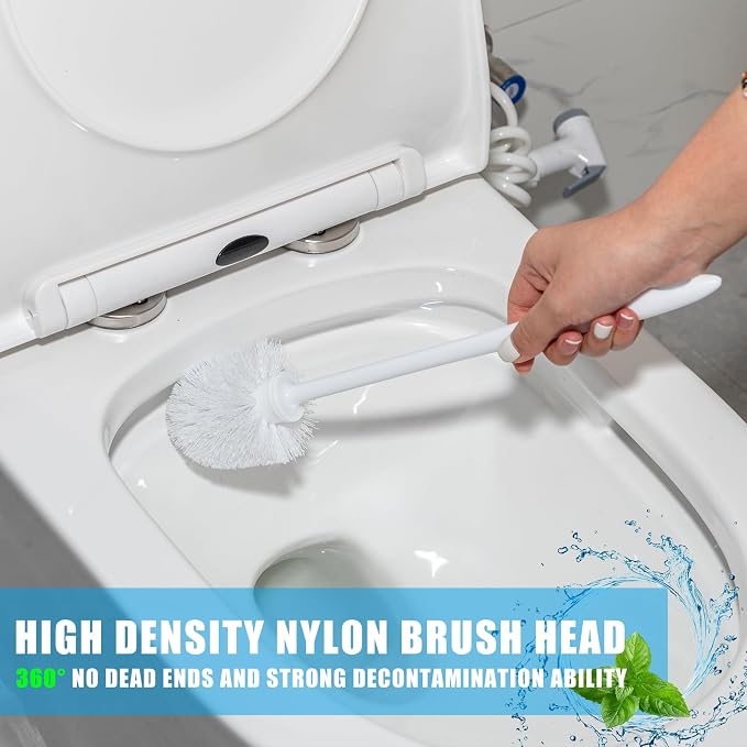 Tioncy 50 Pcs 14.2 Inch Toilet Brush Commercial Heavy Duty Toilet Bowl Cleaning - Image 5