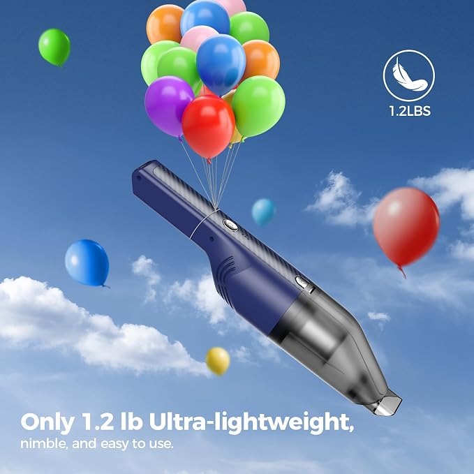 Handheld Vacuum Cordless -Car Vacuum Portable Cordless Cleaner Powerful Suction - Image 2