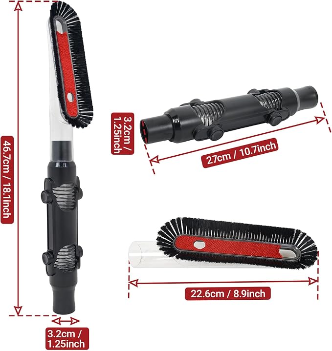 EZ SPARES Brush Replacement for Universal Vacuum Cleaner Brush, 1 1/4inch 2 in - Image 2