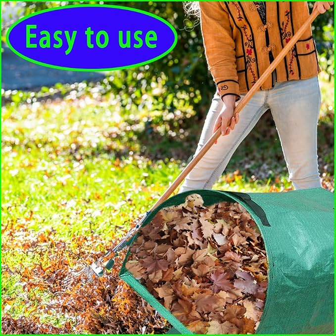 72-Gallon Large Yard Waste Bags, Large Yard Dustpan-Type Lawn and Leaf Bags - Image 4