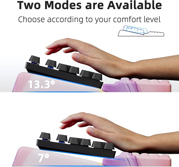Ospelelf Keyboard Wrist Rest, Comfortable Ergonomic Keyboard Stand Riser Holder - Image 4