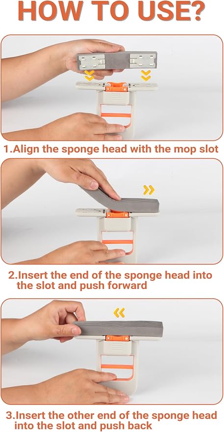 Self-Squeeze Mini Mop & Crevice Brush Set, Cleaning Tool - Image 7