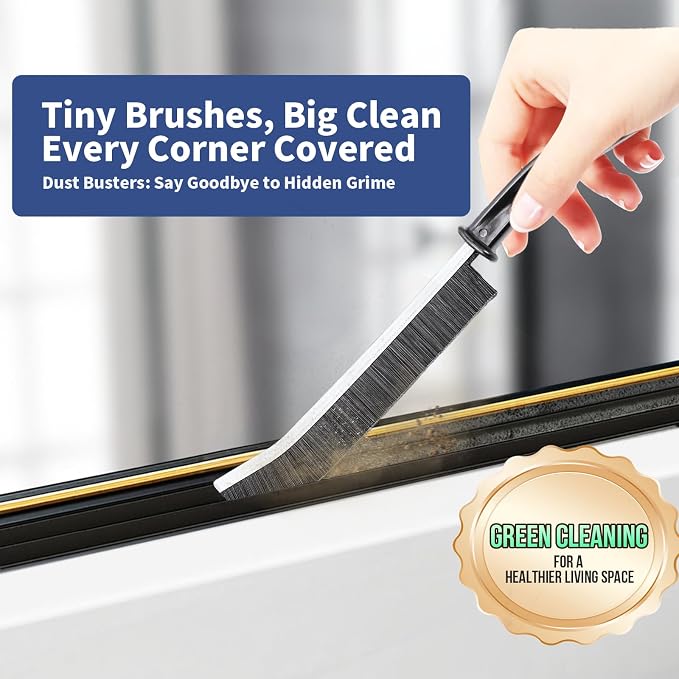 Crevice Cleaning Brush, Hard-Bristled Gap Scrub Brush, Toilet Gap Cleaning - Image 2