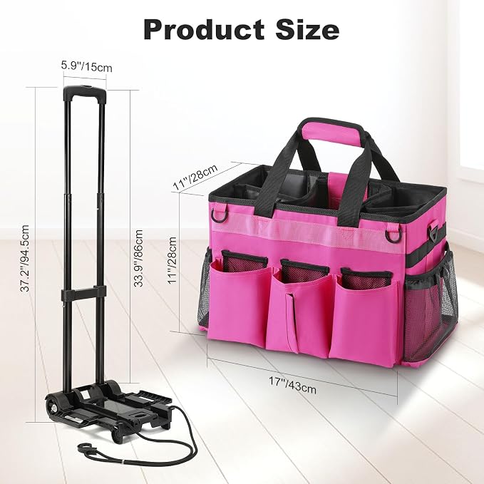 Housolution Rolling Cleaning Caddy Bag - Image 7