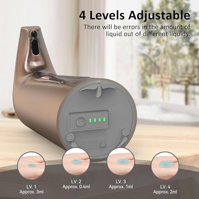 Convenient Automatic Soap Dispenser, 4 Adjustable Levels Touchless Hand - Image 6
