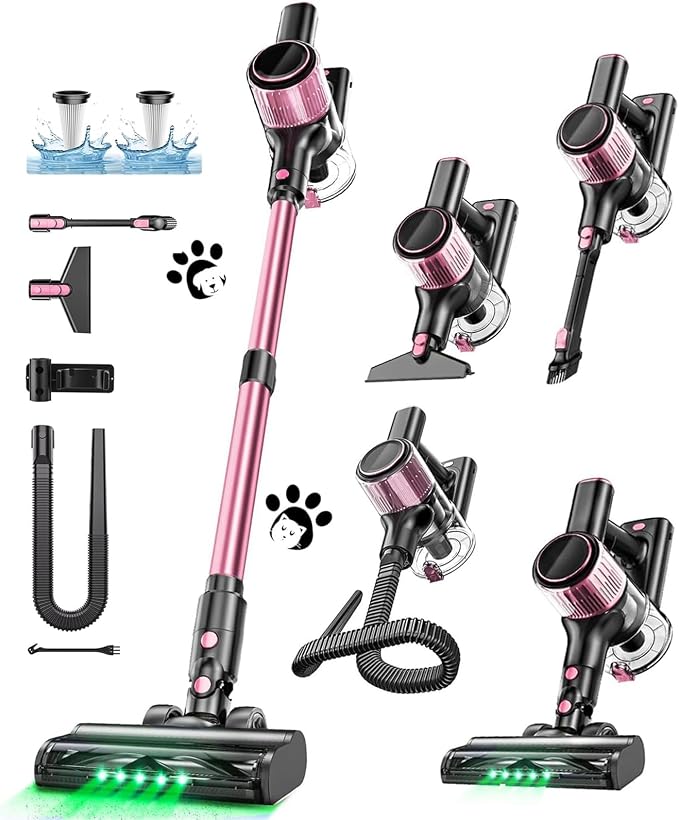 Cordless Vacuum Cleaner, 10 in 1 Stick Vacuum by Home