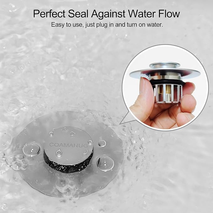 Bathtub Stopper | Shower Drain Hair Catcher, Pop-up Tub Stopper - Image 9