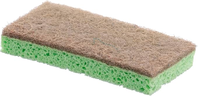 Superio Non-Scratch Cellulose Sponge Scrub Heavy Duty Kitchen Sponges Scrubbers - Image 4