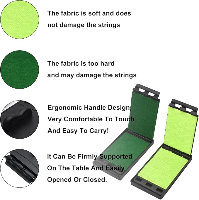 SAPHUE Guitar String Cleaner Clean Fretboard Cloth Tool Scrubber - Image 8