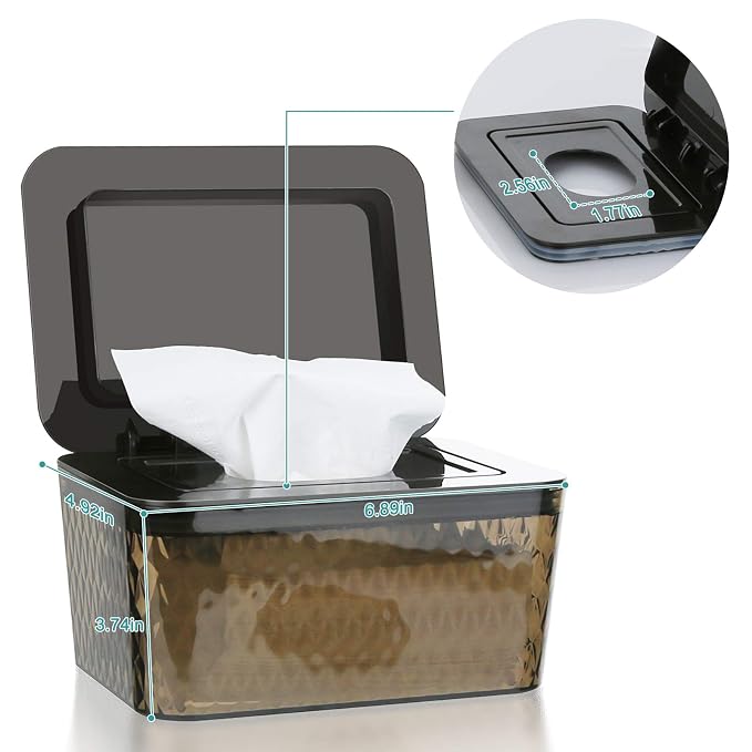 Wipes Dispenser, One-Handed Operation Wipe Holder - Image 2