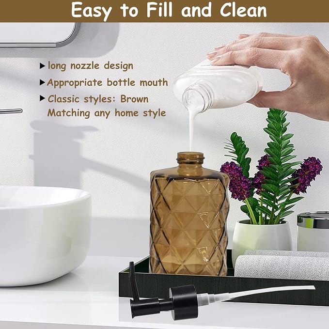 Brown Bathroom Soap Dispenser - Image 3