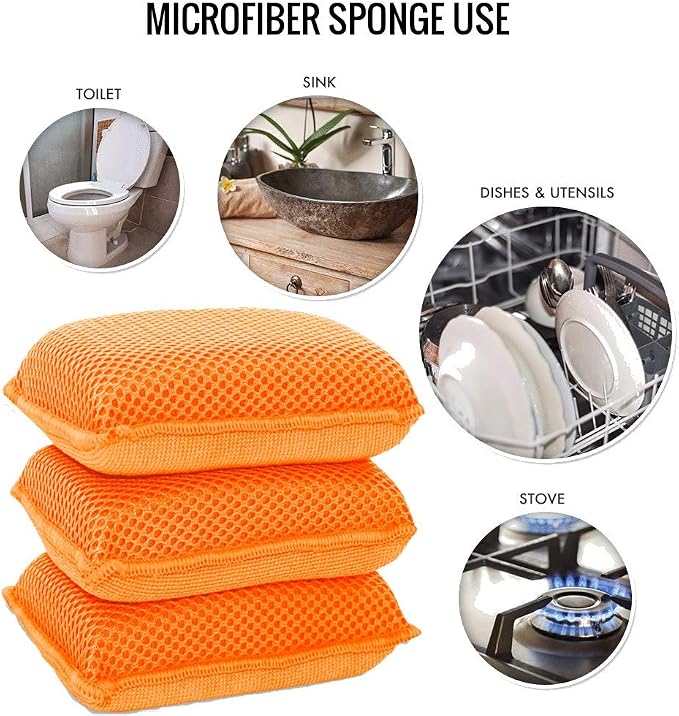 Miracle Microfiber Kitchen Sponge by Scrub-It - Image 3