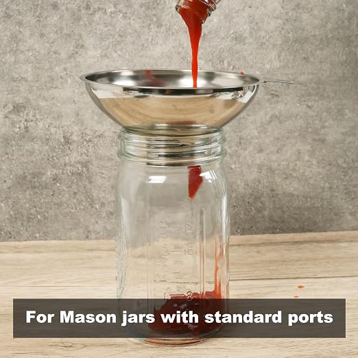 Serinar Canning Funnel with Stainless Steel Filter - Image 5