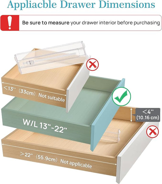 Vtopmart 8 Pack Drawer Dividers - Image 2