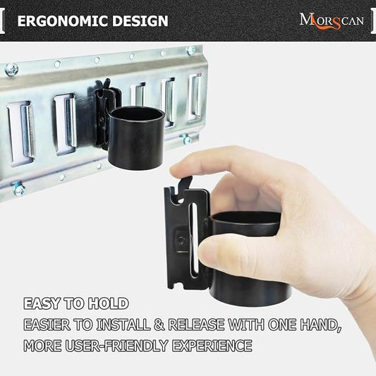 6-Pack E-Track Steel Tool Holders, Tools Stable, E Track Shovel Holder - Image 2
