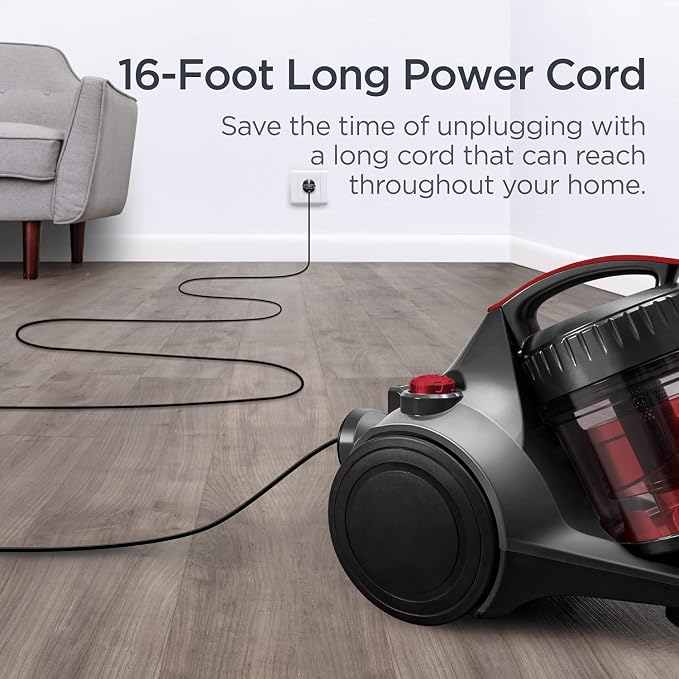 Eureka Bagless Canister Vacuum Cleaner, Lightweight Vac - Image 8