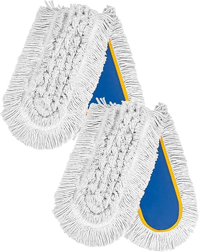 LDREAM 24" Commercial Dust Mop Replacement Pads, Industrial Cotton Mop Head by Makecleaningmoreefficient