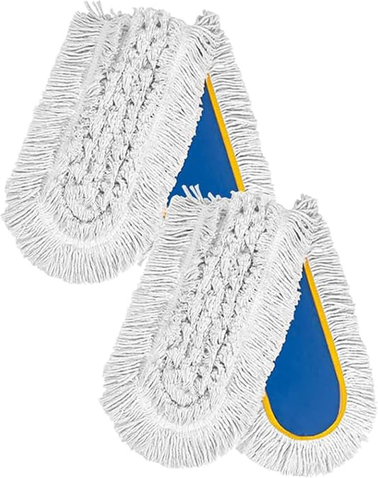 LDREAM 24" Commercial Dust Mop Replacement Pads, Industrial Cotton Mop Head by Makecleaningmoreefficient