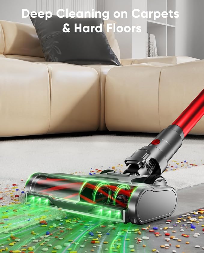 Cordless Vacuum Cleaner, 600W/50KPA, Max 70 Mins Runtime, Self-Standing Vacuum - Image 6