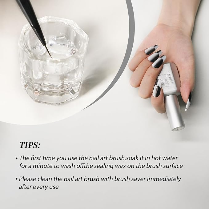 Nail Art Liner Brushes 5Pcs - Image 8