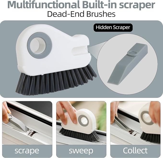 2 in 1 Groove Cleaning Brush Window Track Cleaning Tools, Deep Clean - Image 3