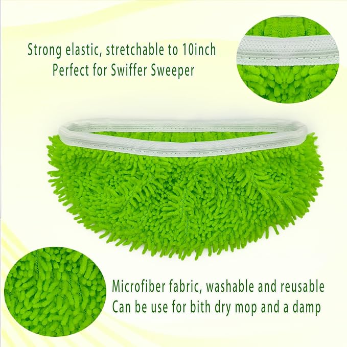 Reusable Microfiber Mop Pads for Swiffer Sweeper - Image 3