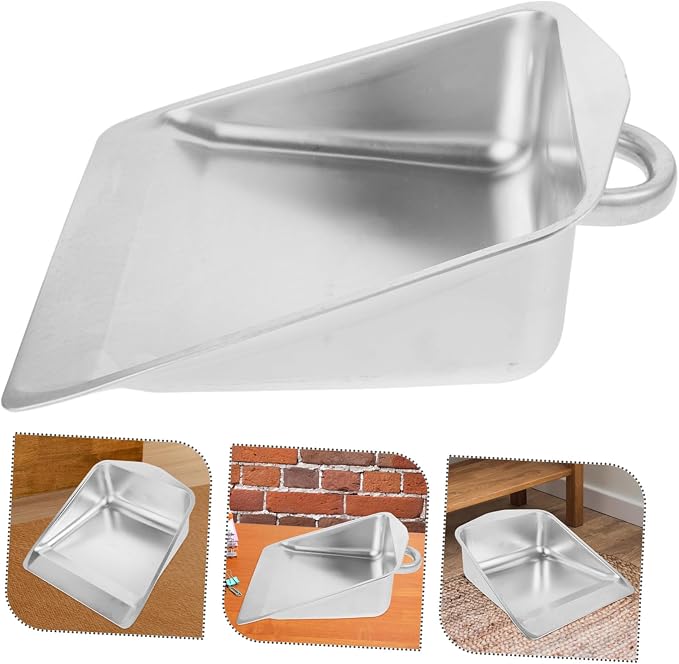 Heavy Duty Handheld Dustpan Stainless Steel Dust Pan Brush Dustpan and Brush - Image 8
