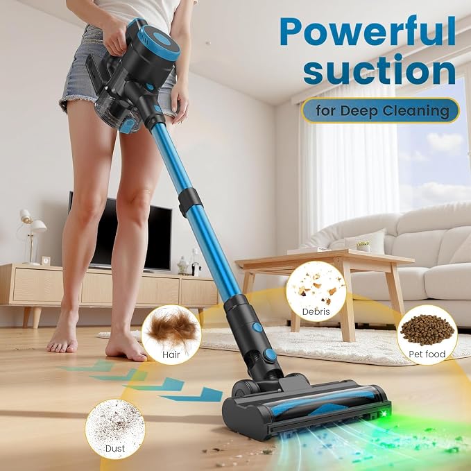 Zefiro Cordless Vacuum Cleaner, 45Mins Runtime Vacuum Cleaners - Image 2