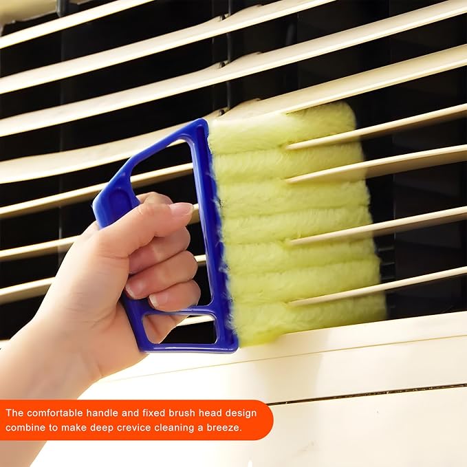 2 PCS Blind Cleaner Duster Tool, 7 Finger Handheld Duster Window Shutters - Image 4