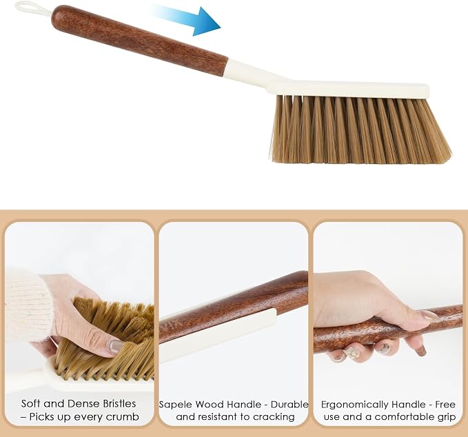 Hand Broom and Dustpan Set, Portable Small Dustpan and Brush Set - Image 4