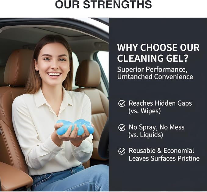 Car Cleaning Gel, Reusable Car Cleaning Putty - Image 6