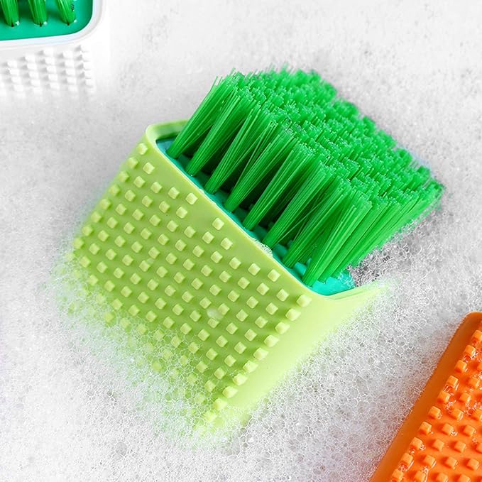 2 Pack Silicone Laundry Brush Scrub Multi-use Household Cloth Washing Brush - Image 6