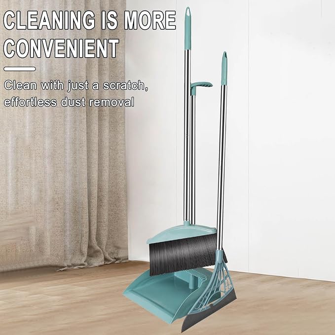Long Handle Broom and Dustpan Set - Image 3
