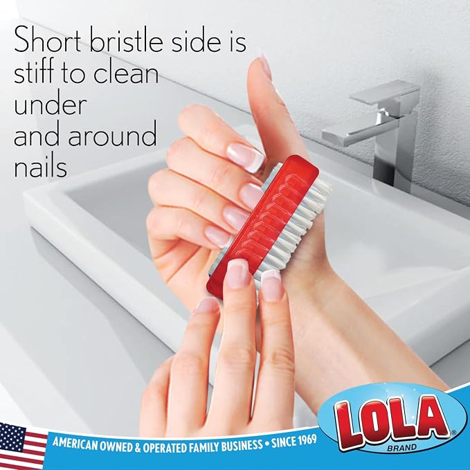 LOLA Classic Hand & Nail Brush, 2 Sided - Image 3