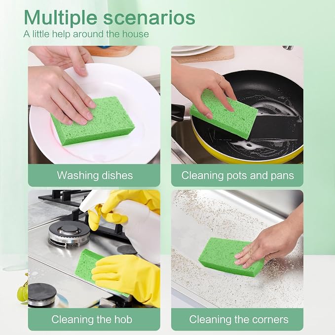 Large Cellulose Sponges, Kitchen Sponge - Image 2
