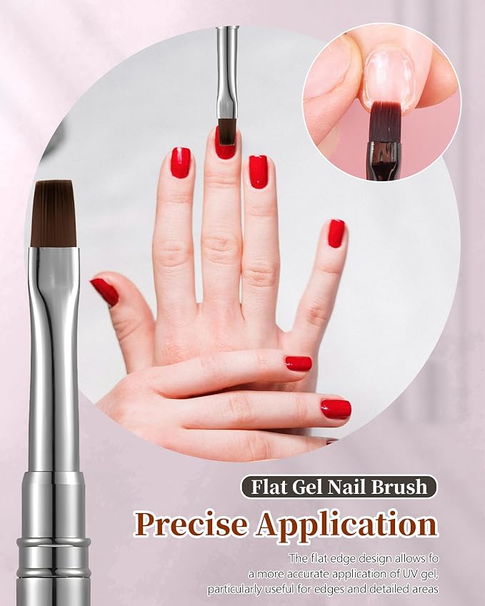 3PCS Brush for OPI Nail Polish Remover, AMilHiTon Nails Clean Up Brushes - Image 5