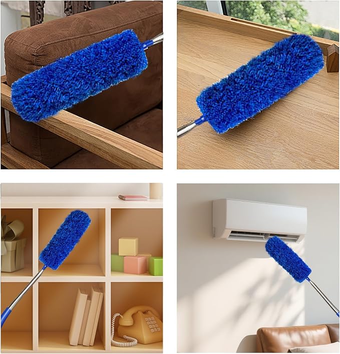 Cobweb Dusters with Extension Pole 100-inch, Spider Web Brush & Ceiling - Image 6