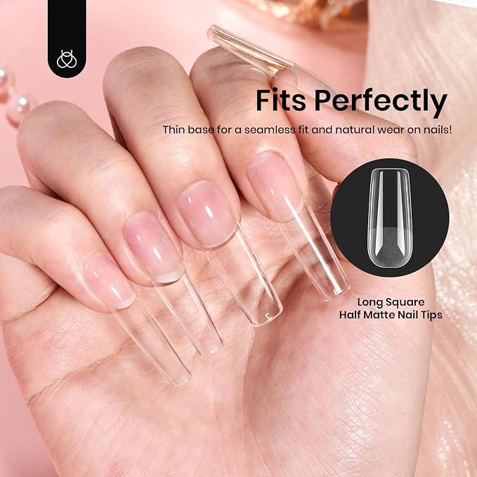 Beetles Gel Nail Tips Long Square 12 Sizes - Image 6