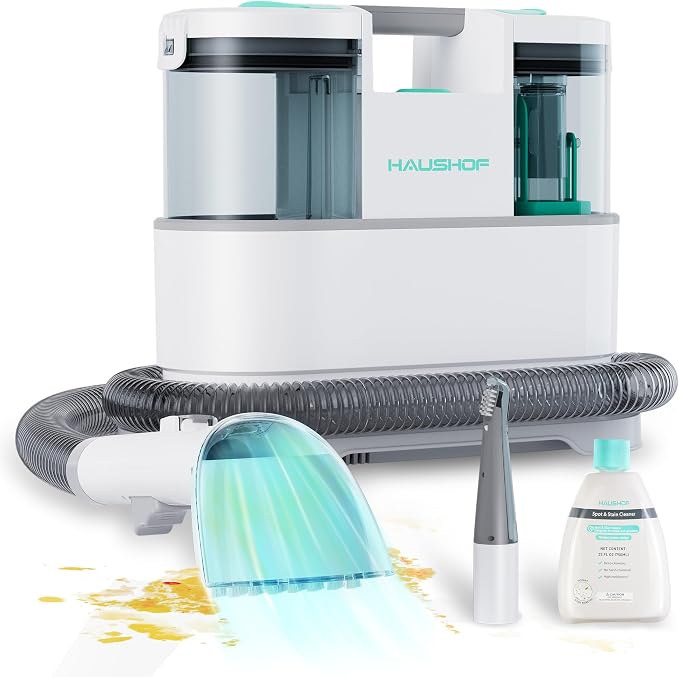 HAUSHOF Portable Carpet Spot and Upholstery Cleaner, 12Kpa Lightweight Deep by HAUSHOF