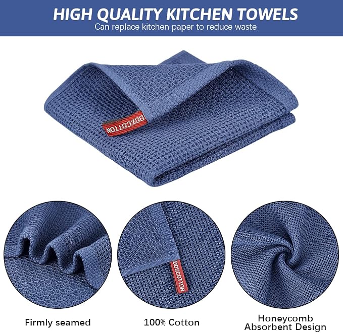 Nialnant 6 Pcs Kitchen Hand Towels, 100% Cotton Dish Towels - Image 3