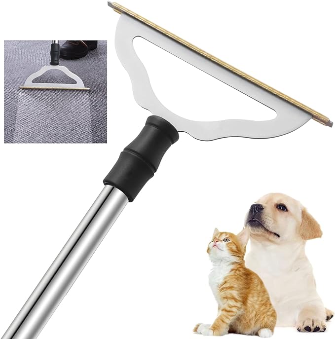 Carpet Rake for Pet Hair Removal by GOSEDER