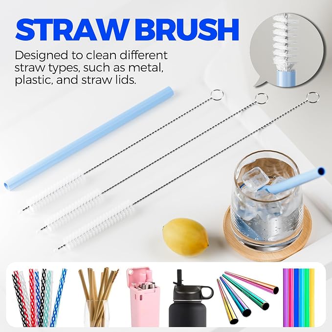 6 Pack Holikme 4 in 1 Cup Lid Cleaning Brush Set - Image 4