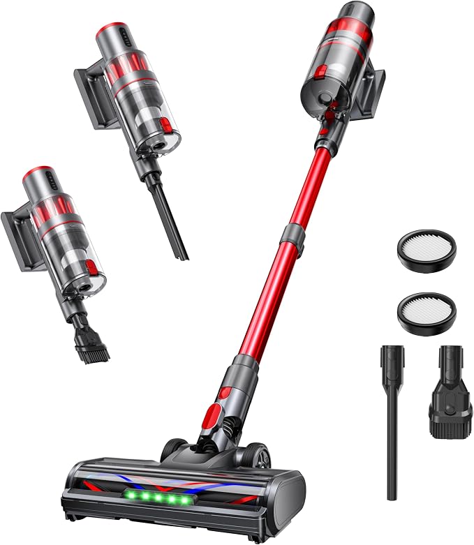 Cordless Vacuum Cleaner, 600W/50KPA, Stick Vacuum by Unknown