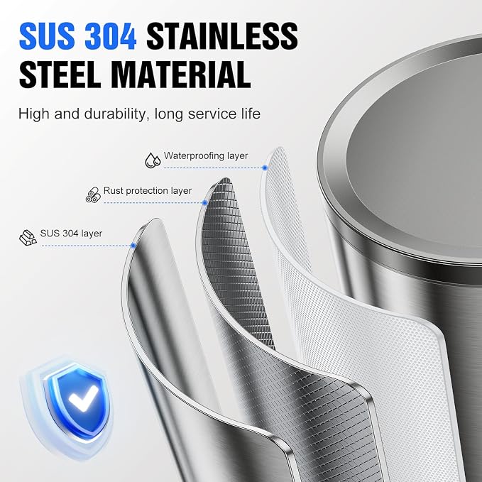 Automatic Soap Dispenser Touchless, Stainless Steel 11.5 oz 3 Levels Adjustable - Image 2