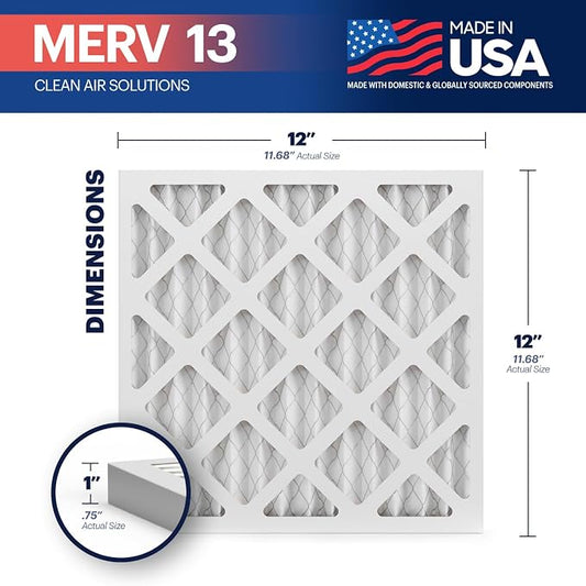 BNX TruFilter 12x12x1 Air Filter MERV 13 - Image 2