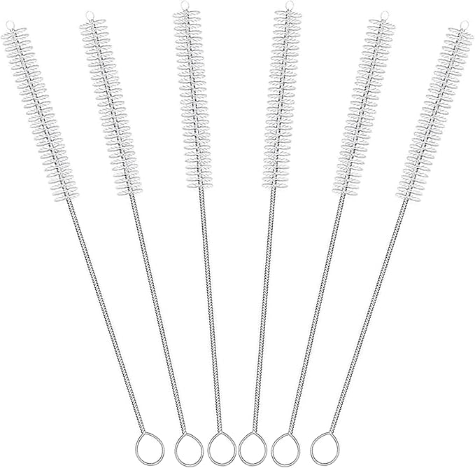 Straw Brush Cleaner with 304 Stainless Steel Handle, Straw Cleaner Brush Extra by CIDYAUST
